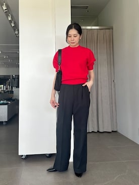 「EMMEL REFINES（エメルリファインズ）のアイテム」を使った、taniai_hさん（レディース・162cm）の夏コーディネート