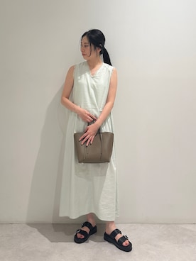 「EMMEL REFINES（エメルリファインズ）のアイテム」を使った、taniai_hさん（レディース・162cm）の夏コーディネート