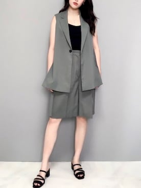 𝐲𝐮_𝐦𝐢𝐧さん（レディース・162cm）の夏コーディネート