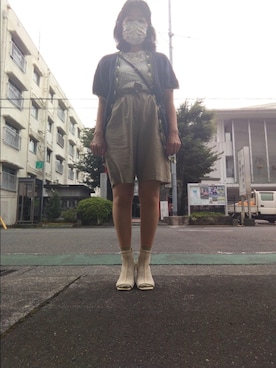 「Jocomomola（ホコモモラ）のアイテム（トップス）」を使った、🤕さん（レディース・164cm）の夏コーディネート