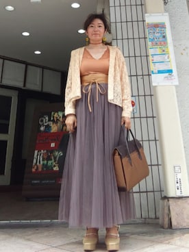 「RANDA（ランダ）のアイテム」を使った、🤕さん（レディース・164cm）の夏コーディネート