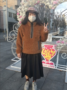 「静岡」｜🤕さん（レディース・164cm）の冬コーディネート