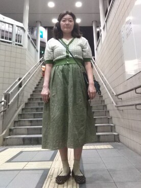 「みどり」｜🤕さん（レディース・164cm）の秋コーディネート