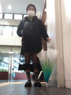 「H&M（エイチ・アンド・エム）のアイテム（ローファー）」を使った、🤕さん（レディース・164cm）の冬コーディネート