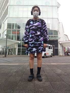 「FRUIT OF THE LOOM（フルーツオブザルーム）のアイテム」を使った、🤕さん（レディース・164cm）の秋コーディネート