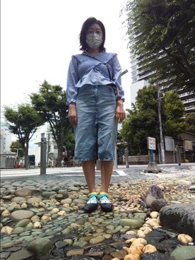 「静岡」｜🤕さん（レディース・164cm）の夏コーディネート