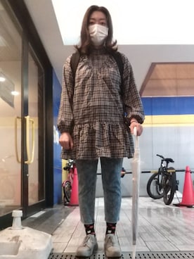 「アイテム（ソックス/靴下）」を使った、🤕さん（レディース・164cm・30代）の秋コーディネート
