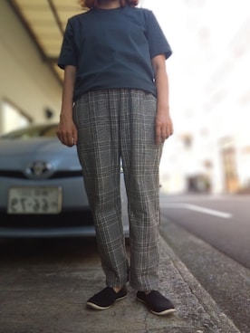 「無印良品（ムジルシリョウヒン）のアイテム（その他シューズ）」を使った、🤕さん（レディース・164cm）の夏コーディネート