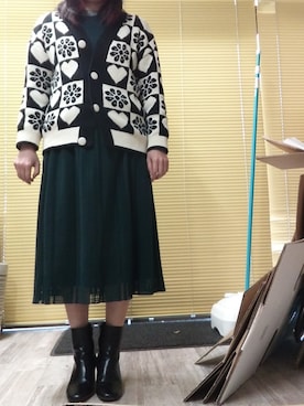 「COMME CA ISM（コムサイズム）のアイテム」を使った、🤕さん（レディース・164cm）の冬コーディネート