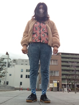 「ALGONQUINS（アルゴンキン）のアイテム」を使った、🤕さん（レディース・164cm）の冬コーディネート