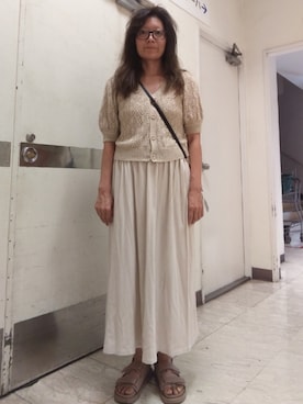 「アイテム（オールインワン・サロペット）」を使った、🤕さん（レディース・164cm）の夏コーディネート