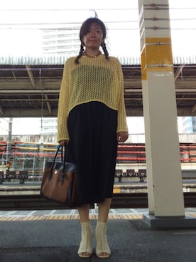 「アイテム（ニット/セーター）」を使った、🤕さん（レディース・164cm・30代）の夏コーディネート