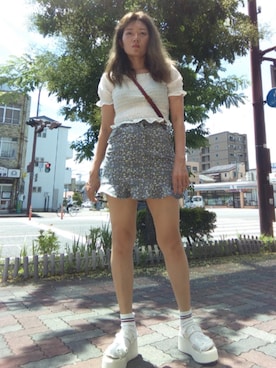 「アイテム（ソックス/靴下）」を使った、🤕さん（レディース・164cm）の夏コーディネート