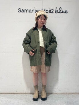 「ehka sopo（エヘカソポ）のアイテム（ブルゾン）」を使った、オオツカさん（レディース・149cm）の秋コーディネート