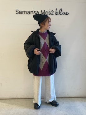 「ehka sopo（エヘカソポ）のアイテム（ノーカラージャケット）」を使った、オオツカさん（レディース・149cm）の秋コーディネート