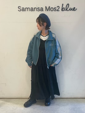 「ehka sopo（エヘカソポ）のアイテム（ノーカラージャケット）」を使った、オオツカさん（レディース・149cm）の秋コーディネート