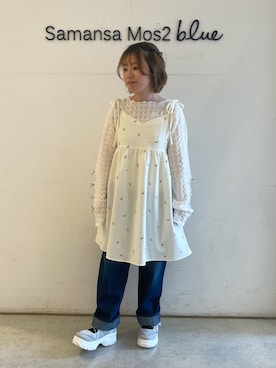 「ehka sopo（エヘカソポ）のアイテム（ワンピース/ドレス）」を使った、オオツカさん（レディース・149cm）の春コーディネート