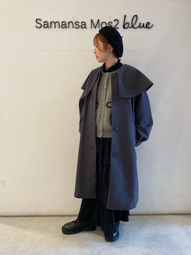 「ehka sopo（エヘカソポ）のアイテム（その他アウター）」を使った、オオツカさん（レディース・149cm）の冬コーディネート