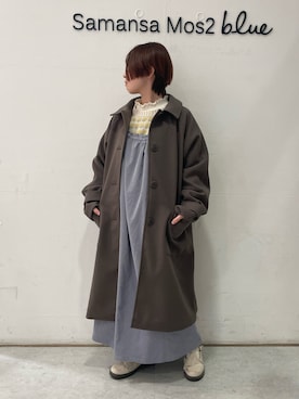 「ehka sopo（エヘカソポ）のアイテム（その他アウター）」を使った、オオツカさん（レディース・149cm）の冬コーディネート
