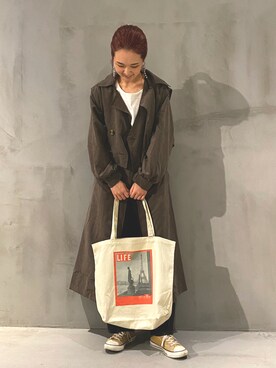「COLONY 2139（コロニートゥーワンスリーナイン）のアイテム（その他アウター）」を使った、meiさん（レディース・166cm）の秋コーディネート