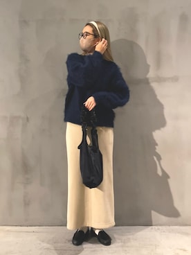「カチューシャコーデ」｜meiさん（レディース・166cm）の冬コーディネート