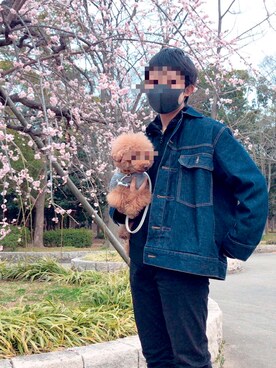 「tk.TAKEO KIKUCHI（ティーケータケオキクチ）のアイテム（デニムジャケット）」を使った、YUGO  さん（メンズ・166cm）の夏コーディネート