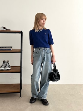 「fredy emue（フレディエミュ）のアイテム」を使った、KANOKOさん（レディース・147cm）の春コーディネート