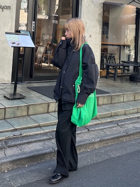「fredy emue（フレディエミュ）のアイテム（ブルゾン）」を使った、KANOKOさん（レディース・147cm）の冬コーディネート