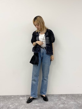 「GLOSTER（グロスター）のアイテム（バッグ）」を使った、KANOKOさん（レディース・147cm）の夏コーディネート