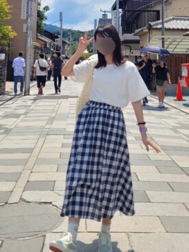 「NET（ネット）のアイテム（バッグ）」を使った、うみさん（レディース・155cm）の秋コーディネート