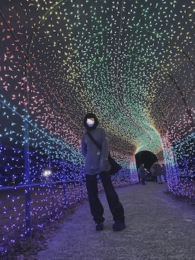 「s'yte（サイト）のアイテム（バッグ）」を使った、侠客立ちさん（レディース・165cm）の冬コーディネート