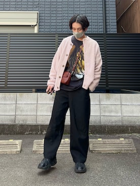 「shein」｜かわぐちのりひささん（メンズ・168cm・20代）の春コーディネート