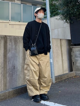 「shein」｜かわぐちのりひささん（メンズ・168cm・20代）の春コーディネート