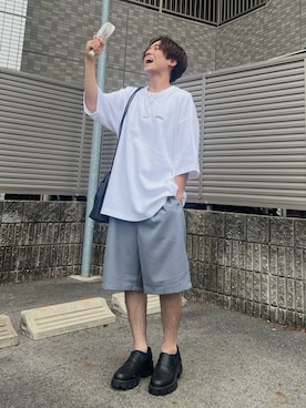 「LAKOLE（ラコレ）のアイテム（バッグ）」を使った、かわぐちのりひささん（メンズ・168cm）の夏コーディネート
