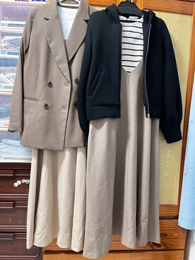 「31 Sons de mode（トランテアン　ソン　ドゥ　モード）のアイテム（その他アウター）」を使った、bigfanofpbdさん（レディース・164cm）の秋コーディネート