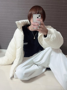 「H&M（エイチ・アンド・エム）のアイテム（ダウンジャケット/コート）」を使った、UDさん（メンズ・169cm）の冬コーディネート