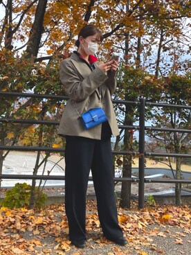 「THROW by SLY（スローバイスライ）のアイテム（ジャケット/アウター）」を使った、AsuKaさん（レディース・158cm）の秋コーディネート