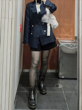 「Dr. Martens（ドクターマーチン）のアイテム」を使った、♭さん（骨格ウェーブ・レディース・159cm）の秋コーディネート