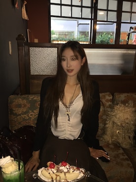 「アイテム（キャミソール）」を使った、Яiluhaさん（レディース・168cm・20代）の秋コーディネート