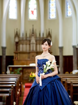 「アイテム（ドレス）」を使った、Яiluhaさん（レディース・168cm）の秋コーディネート