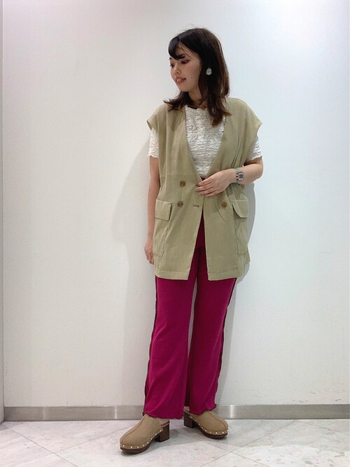 Wcloset 岡山店みねまさ みはるさんのtシャツ カットソーを使ったコーディネート Zozotown