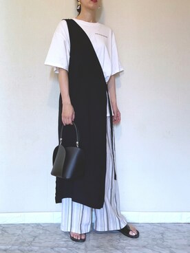 「rectangle（レクタングル）のアイテム（パンツ）」を使った、ＭAＲＩＮさん（レディース・165cm）の夏コーディネート