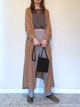 「dholic」｜「アイテム（スリッポン）」を使った、ＭAＲＩＮさん（レディース・165cm）の秋コーディネート