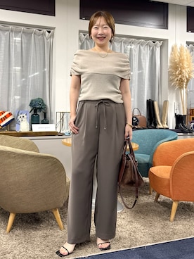 「アイテム（ヘアアクセサリー）」を使った、nol sachieさん（レディース・160cm）の夏コーディネート