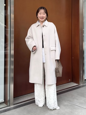 「アイテム（ヘアアクセサリー）」を使った、nol sachieさん（レディース・160cm）の秋コーディネート