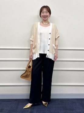 「アイテム（バレッタ/ヘアクリップ）」を使った、nol sachieさん（レディース・160cm）の夏コーディネート