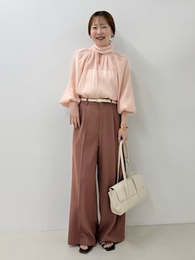 「NOLLEY’S（ノーリーズ）のアイテム」を使った、nol sachieさん（レディース・160cm）の夏コーディネート