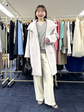 「NOLLEY’S Sophi（ノーリーズソフィ）のアイテム（その他アウター）」を使った、nol sachieさん（レディース・160cm）の冬コーディネート