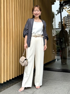 「シンフルコーデ」｜「アイテム（キャミソール）」を使った、nol sachieさん（レディース・160cm）の夏コーディネート