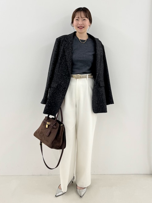 セール】シルクネップツイードオーバージャケット（テーラード